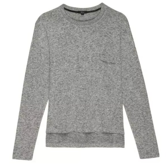 Rails Ezra Jersey Top – Melange Grey - Picture 1 of 10